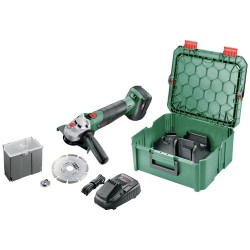Bosch Home and Garden AdvancedGrind 18V 06033D9003 Haakse accuslijper 125 mm Incl. accu, Incl. lader, Incl. koffer 18 V 4.0 Ah